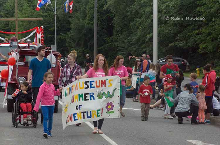 Museum kids in parade