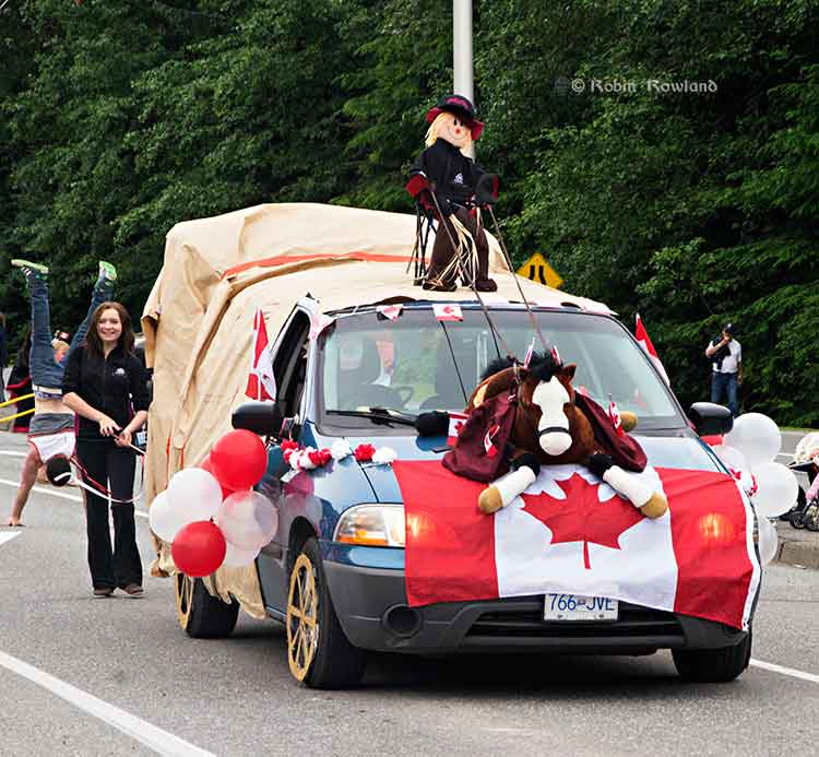 Gymnastics club float