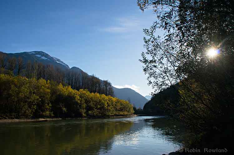 Sun sets on the Skeena