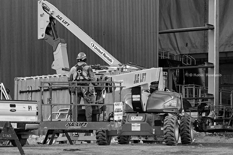 Construction at the Anode Baking furnace site Robin Rowland photo