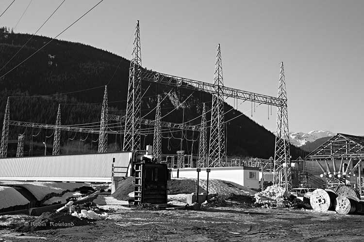 Part of the power grid at the RTA KMP high voltage  substation   Robin Rowland photo