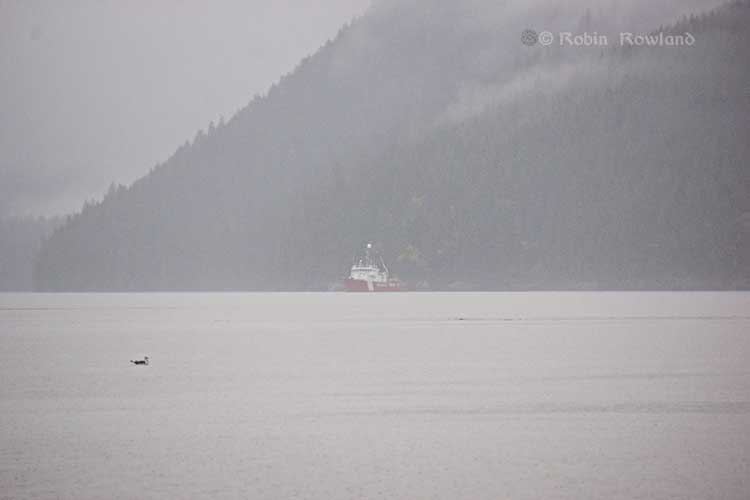 Canadian Coast Guard patrol vessel Gordon Reid, off Coste Island, Kitimat